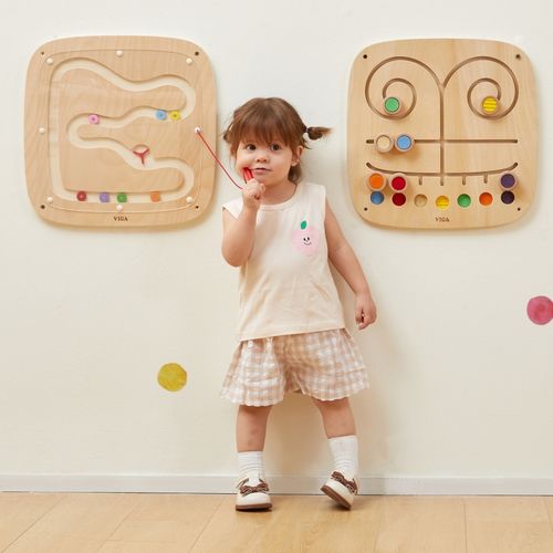 VIGA Drewniana Tablica Manipulacyjna Sensoryczna Przepływ Grawitacyjny na Arena.pl