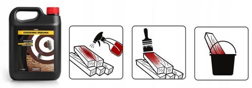 STRONG NA SZKODNIKI DREWNA KORNIKI SPUSZCZELE KOŁATKI PERMETRYNA 4,5L na Arena.pl