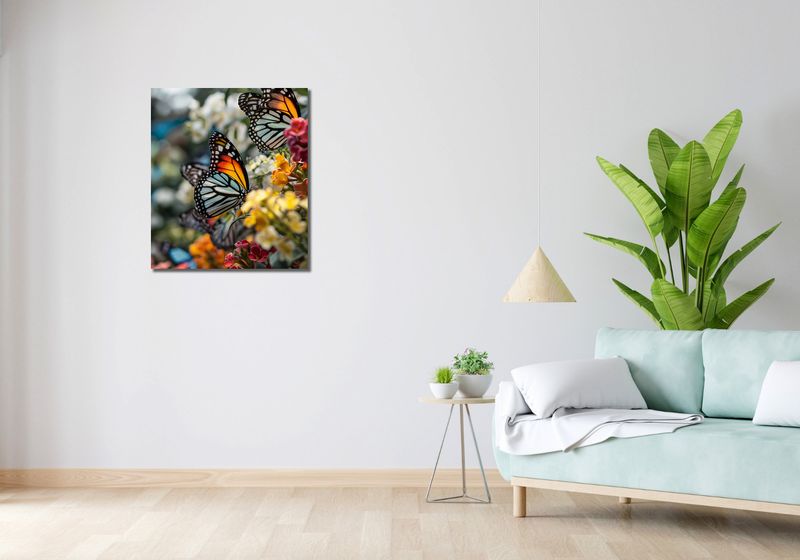 Obraz 60x70cm Motyle Na Łące zdjęcie 2