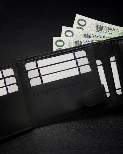Portfel Męski Skórzany Elegancki Ekoskóra Pojemny na Arena.pl