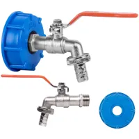 Kran kranik zawór przyłącze do mauzera beczki zbiornika korek na wąż 1/2