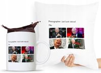 Zestaw Poduszka + Kubek Pis Jarosław Kaczyński Z Nadrukiem Ze Zdjęciem