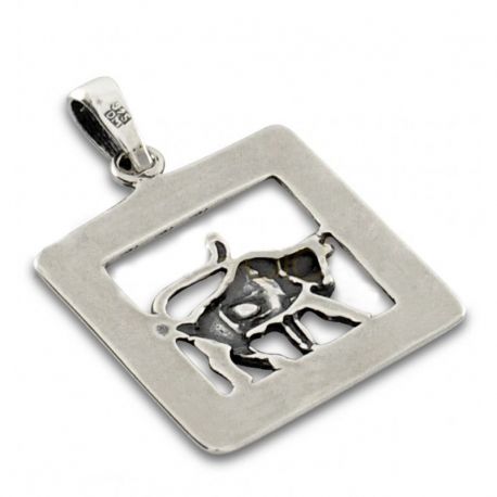 SREBRNY WISIOREK ZNAK ZODIAKU BYK PRÓBA SREBRA 925 GRAWER GRATIS zdjęcie 2