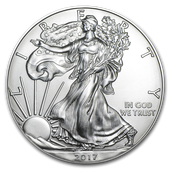 Amerykański Orzeł 1 uncja Srebra 2017