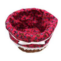 Koszyk Wiklinowy z Ozdobnym Wnętrzem – Ręczna Robota 17 cm