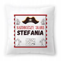 Poduszka Biała 40X40 Cm Dla Stefanii Córki Dziecka Z Nadrukiem Ze Zdjęciem