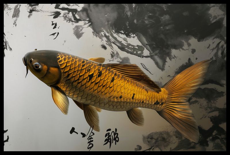 Plakat 60x40cm Spokojna Ryba Koi zdjęcie 2