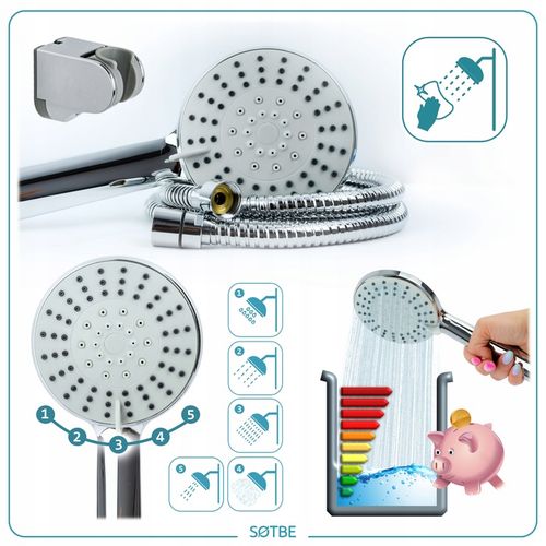 Bateria wannowa z chowaną wylewką Kran do wanny i prysznica składany SOTBE na Arena.pl