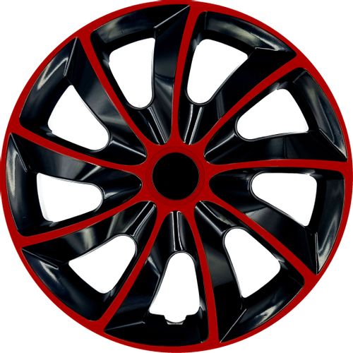 4x Kołpaki 16 QUAD BICOLOR RED BLACK SPORT na Arena.pl
