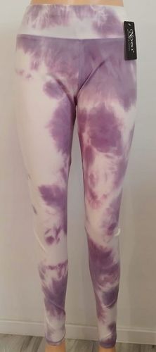LEGGINSY SPODNIE modne z wysokim stanem r. L/XL ombre elastyczne na Arena.pl