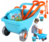 Zestaw Ogród Taczka Łopata Grabie Konewka Wiaderko 4265