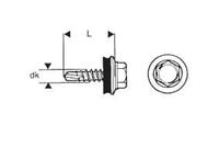 wkręt samowiertny 4.8*20mm ral 9006 - 5 sto - wsb 20 9006