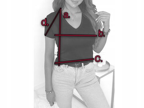 Bluzka damska dekolt w serek t-shirt MODNA prosta wygodna ELEGANCKA L/XL na Arena.pl