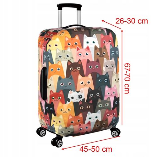 Pokrowiec Na Walizkę Podróżną Ochronny Etui Rozmiar L Duży Bagaż 70x50x30cm na Arena.pl