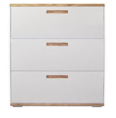 Szafka na buty Leida 2 szer. 100 BIAŁY MATOWY / DĄB FORNIR na Arena.pl