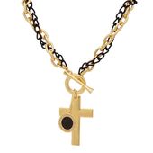 naszyjnik krzyżyk i monety (c21/wio/09au-kolor)