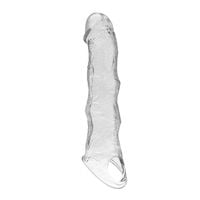 przedłużka na penisa pretty love z modułami transparentna 28 cm