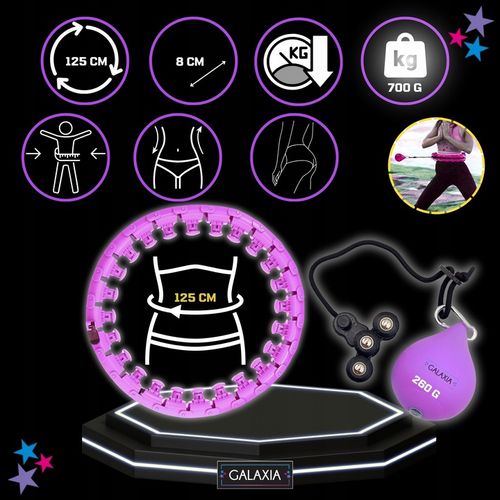 HULA HOP ODCHUDZAJĄCE z Obciążeniem Obciążnikiem Smart z Wypustkami HULAHOP na Arena.pl