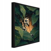Obraz W Ramie Na Płótnie Do Sypialni Salonu Tygrys 40x60