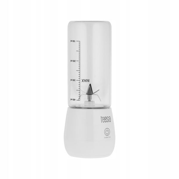 BLENDER PERSONALNY TEESA WHITE MAŁY PRZENOŚNY NA USB AKUMULATOR 100W zdjęcie 2