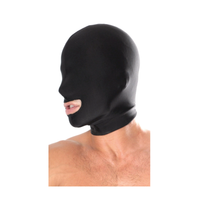 maska fetish fantasy series spandex open mouth hood black pipedream