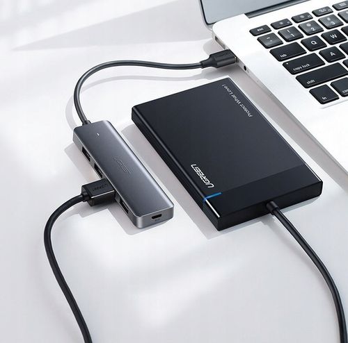 UGREEN HUB ROZDZIELACZ ADAPTER USB-C TYP-C NA 4x USB 3.0 TRANSFER DO 5 Gbps na Arena.pl