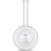 kolba szklana kulista płaskodenna laboratoryjna 2000 ml