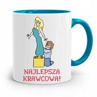 Kubek Błękitny Krawcowej Krawca Najlepsza Krawcowa Z Nadrukiem Ze Zdjęciem