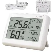 Stacja pogodowa pogody lcd pokojowy termometr sonda higrometr magnes