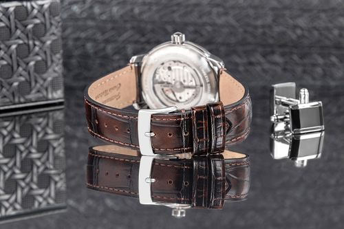 zegarek męski zeppelin lz120 open heart automatic 8166-4 + box na Arena.pl