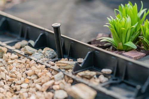 Obrzeże ogrodowe trawnikowe border 45 50m+250kotew na Arena.pl