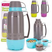 TERMOS BIDON BUTELKA KUBEK TERMICZNY SZKLANY WKŁAD 1800 ml KAMILLE