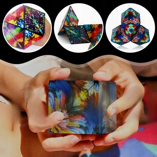 KOSTKA MAGNETYCZNA 3D FIDGET MAGIC CUBE ANTYSTRESOWA ZABAWKA 72 KSZTAŁTY na Arena.pl