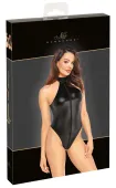 noir body matowe l z kołnierzykiem i srebrnymi dżetami, powerwetlook