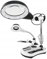 TRZECIA RĘKA UCHWYT LUTOWNICY PCB LUPA 108 2,5/10x