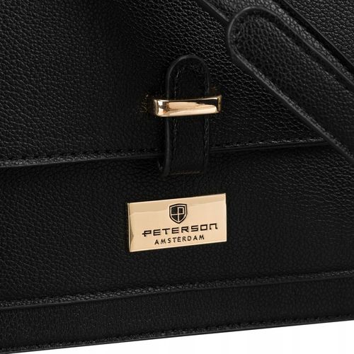 Listonoszka damska Peterson torebka na ramię z paskiem ze skóry eko modna na Arena.pl