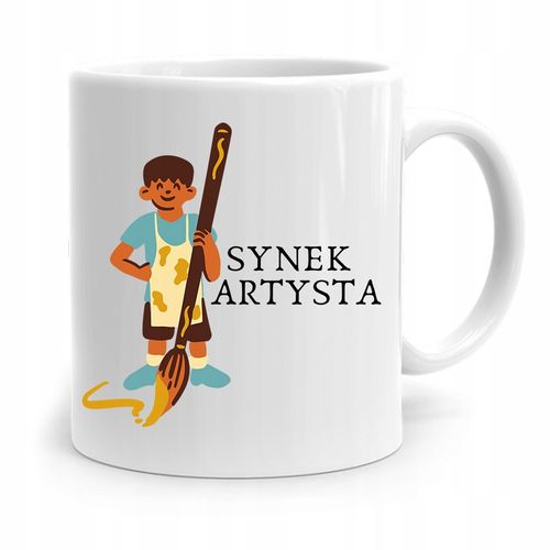 Kubek Prezent Dla Syna Dziecka Synek Artysta Z Nadrukiem Ze Zdjęciem na Arena.pl