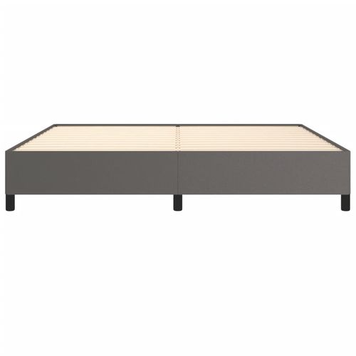 Rama łóżka, szara, 200x200 cm, sztuczna skóra na Arena.pl