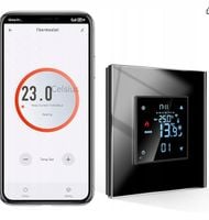 CNBINGO Termostat cyfrowy Zigbee Smart 2,4 G, Wi-Fi IOS/Android czarny