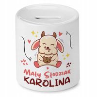 Skarbonka 330 Ml Dla Karoliny Córki Dziecka Z Nadrukiem Ze Zdjęciem