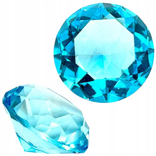 Kryształki dekoracyjne szklane zestaw 12szt średnica 5cm różnokolorowe na Arena.pl