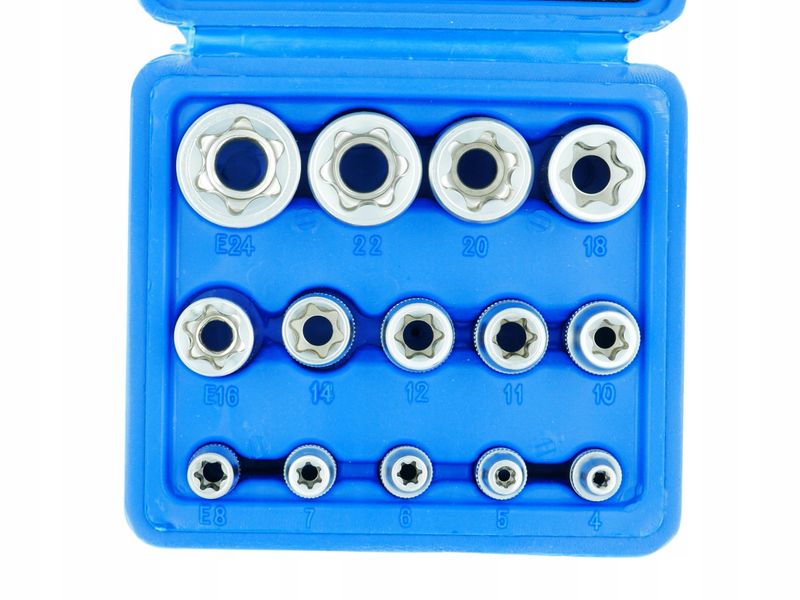 KLUCZE NASADOWE NASADKI TORX WEWNĘTRZNE E4 - E24 zdjęcie 4