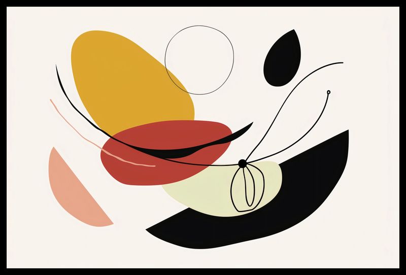 Plakat 60x40cm Geometryczna Krzywizna zdjęcie 2