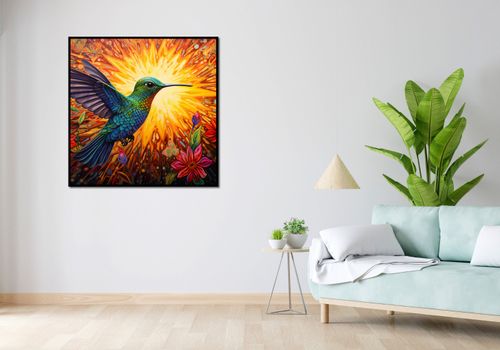 Plakat 100x100cm Koliber Barw na Arena.pl