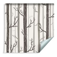 Tapeta Drzewa w Pastelowych Barwach