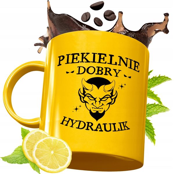 Złoty Kubek Premium Dla Hydraulika Prezent Z Nadrukiem Ze Zdjęciem zdjęcie 1