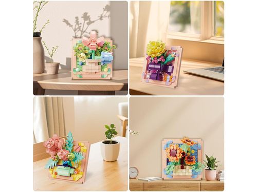 DLA DZIECI KLOCKI TECHNICZNE KWIATY W RAMCE 1SZT na Arena.pl