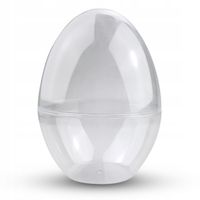 Jajko akrylowe stojące dwuczęściowe 15cm 5szt. jajka plastikowe akryl