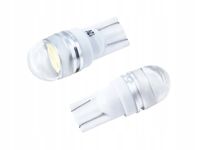 Żarówka W5W T10 12V 1x HP LED wypukła soczewka biała 2szt