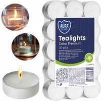 aura podgrzewacze tealights deko premium 4h 30 szt. pf10-30s